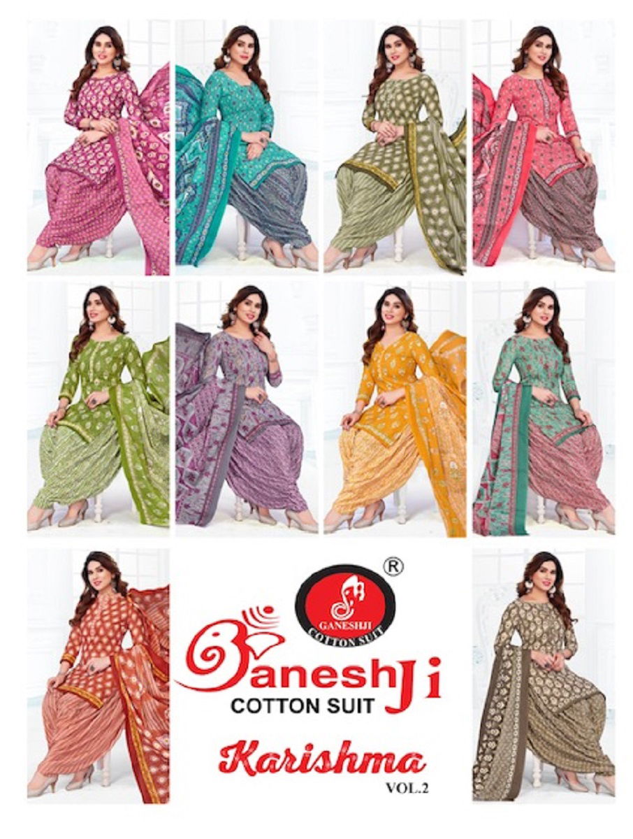 Ganeshji Karishma 2 Indo Cotton Printed Dress Material
